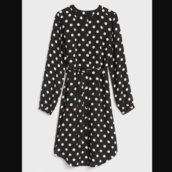 BANANA REPUBLIC Petite Blouson-Sleeve Shirt Dress - Picture 4 of 10